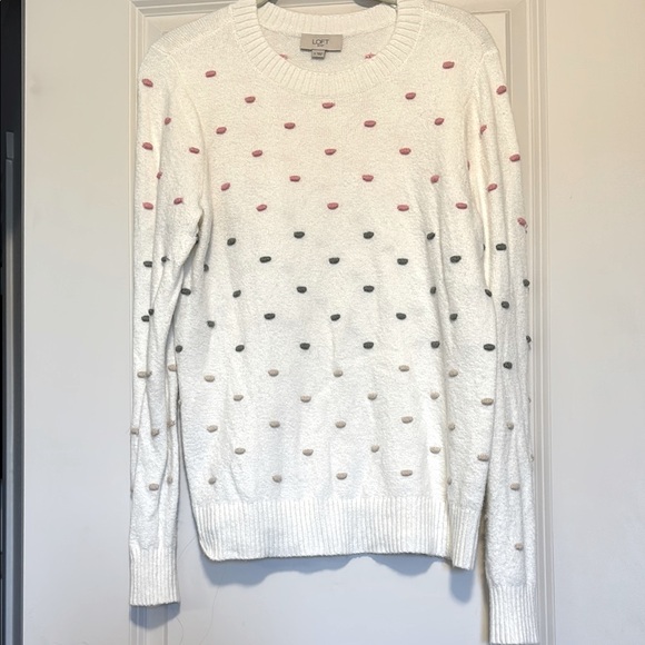 LOFT Sweaters - LOFT Outlet Dot Crew Neck Sweater